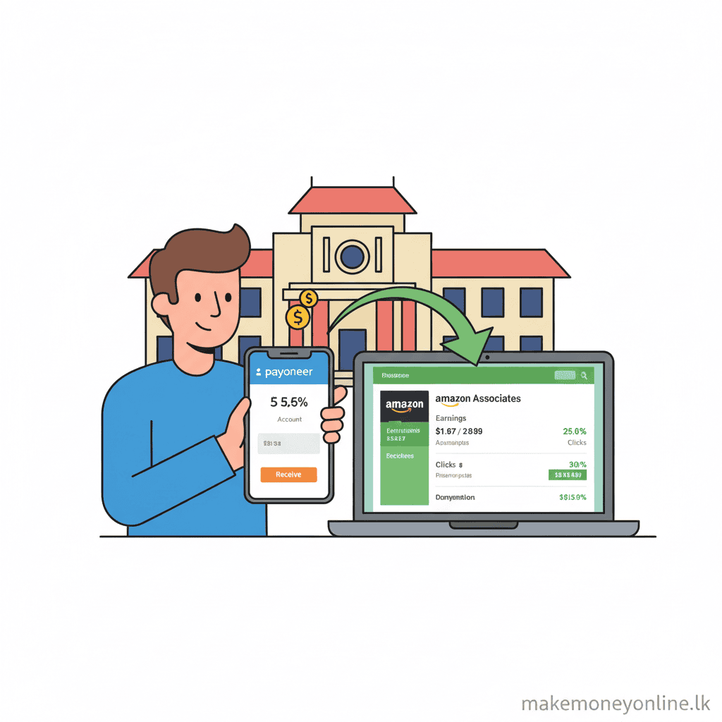 Setting up Payoneer for Amazon Associates payments in Sri Lanka