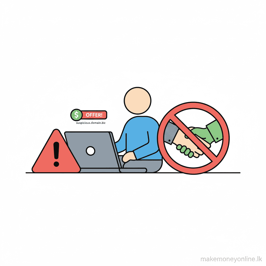 Domain Flipping in Sri Lanka: Earn LKR 50,000+ Monthly (2026 Guide) Domain Flipping Scams Warning - Domain Flipping in Sri Lanka