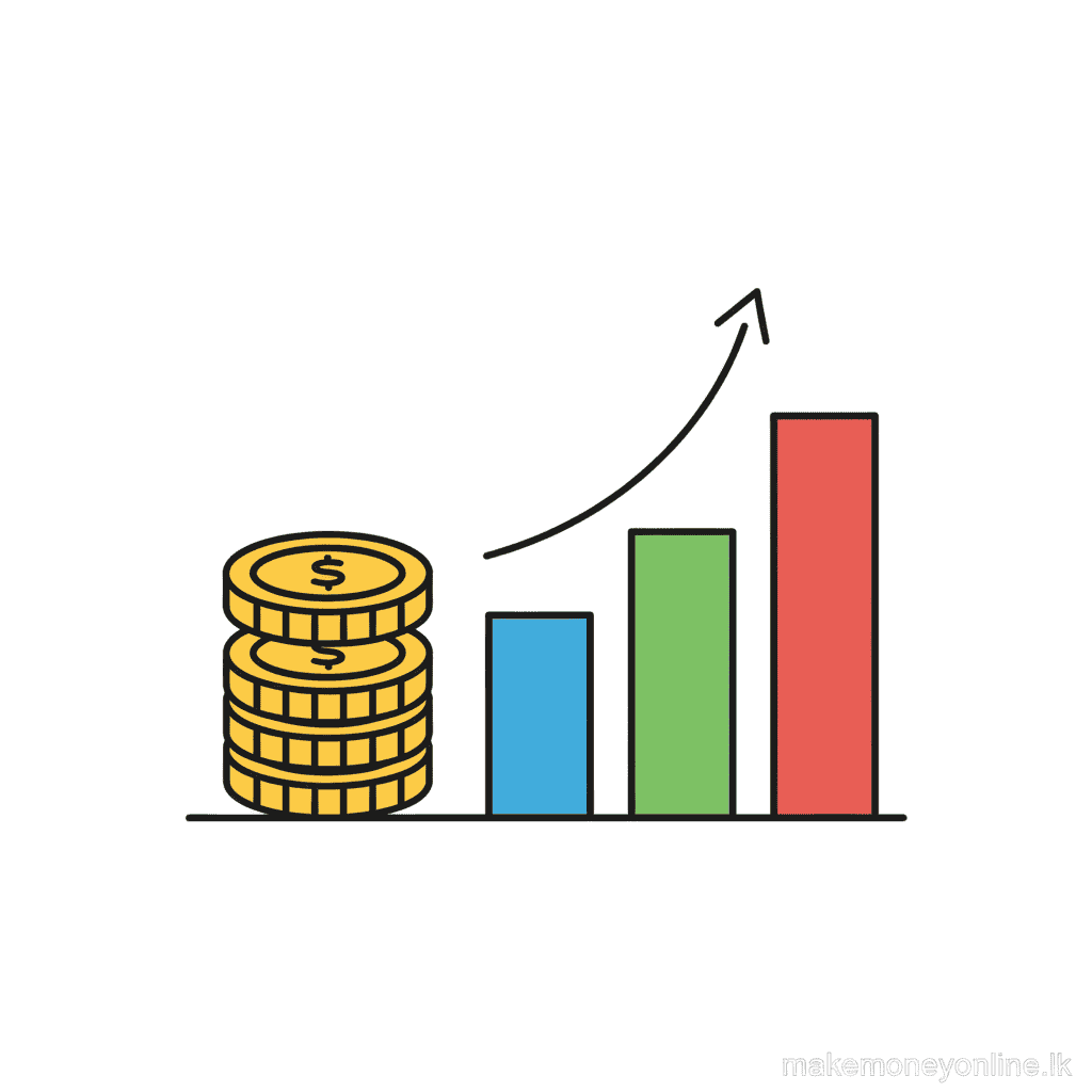 Graphic Design in Sri Lanka: Earn LKR 80,000+ Monthly (2026 Guide) Graphic design income potential in Sri Lanka showing monthly LKR earnings from beginner to specialist level