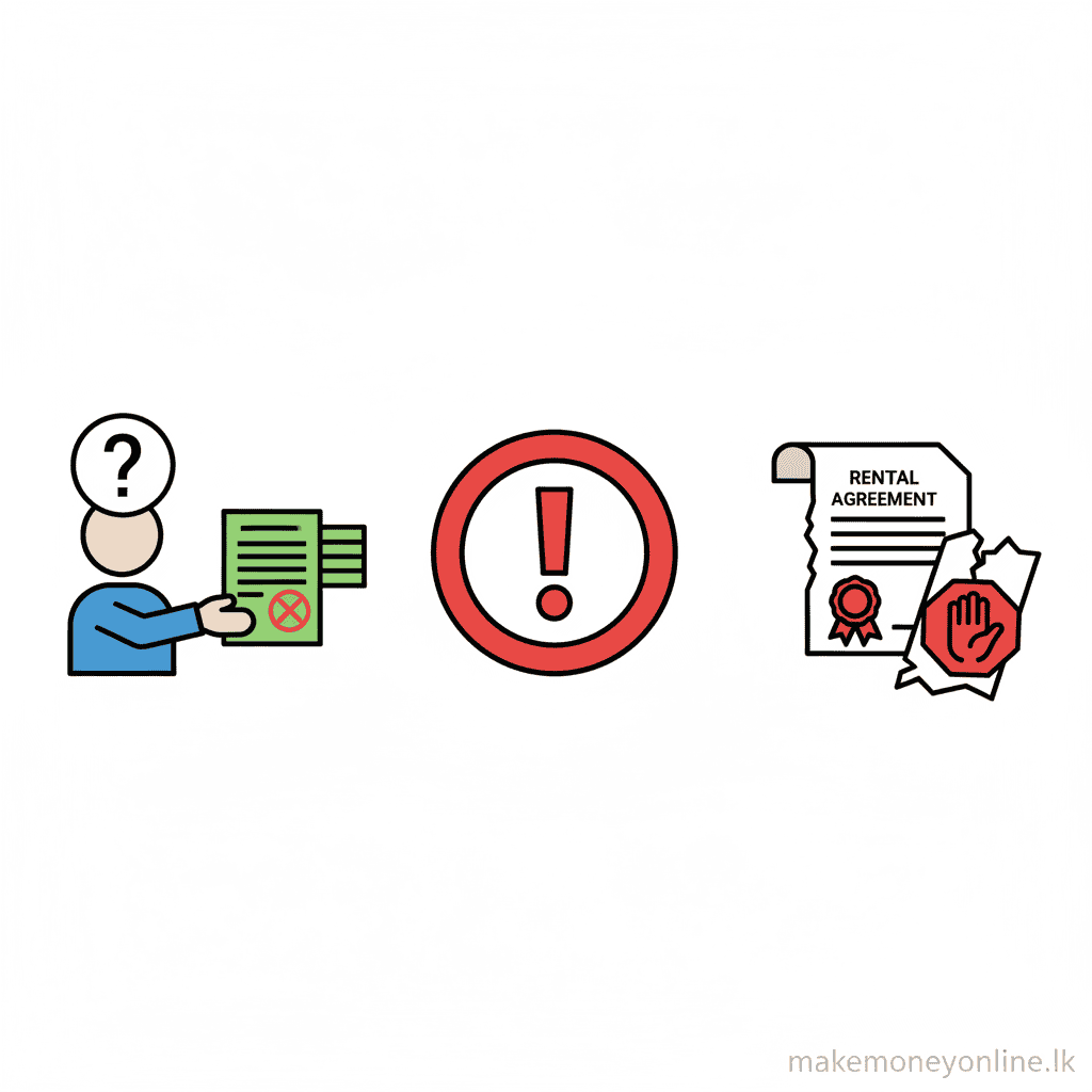 Vehicle rental scam warning signs including fake renters and deposit disputes